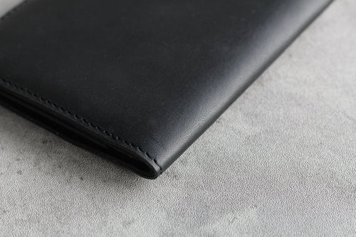 薄い6㎜コンパクト財布Tenuis第3世代 エルバマット革「漆黒」再入荷のお知らせ